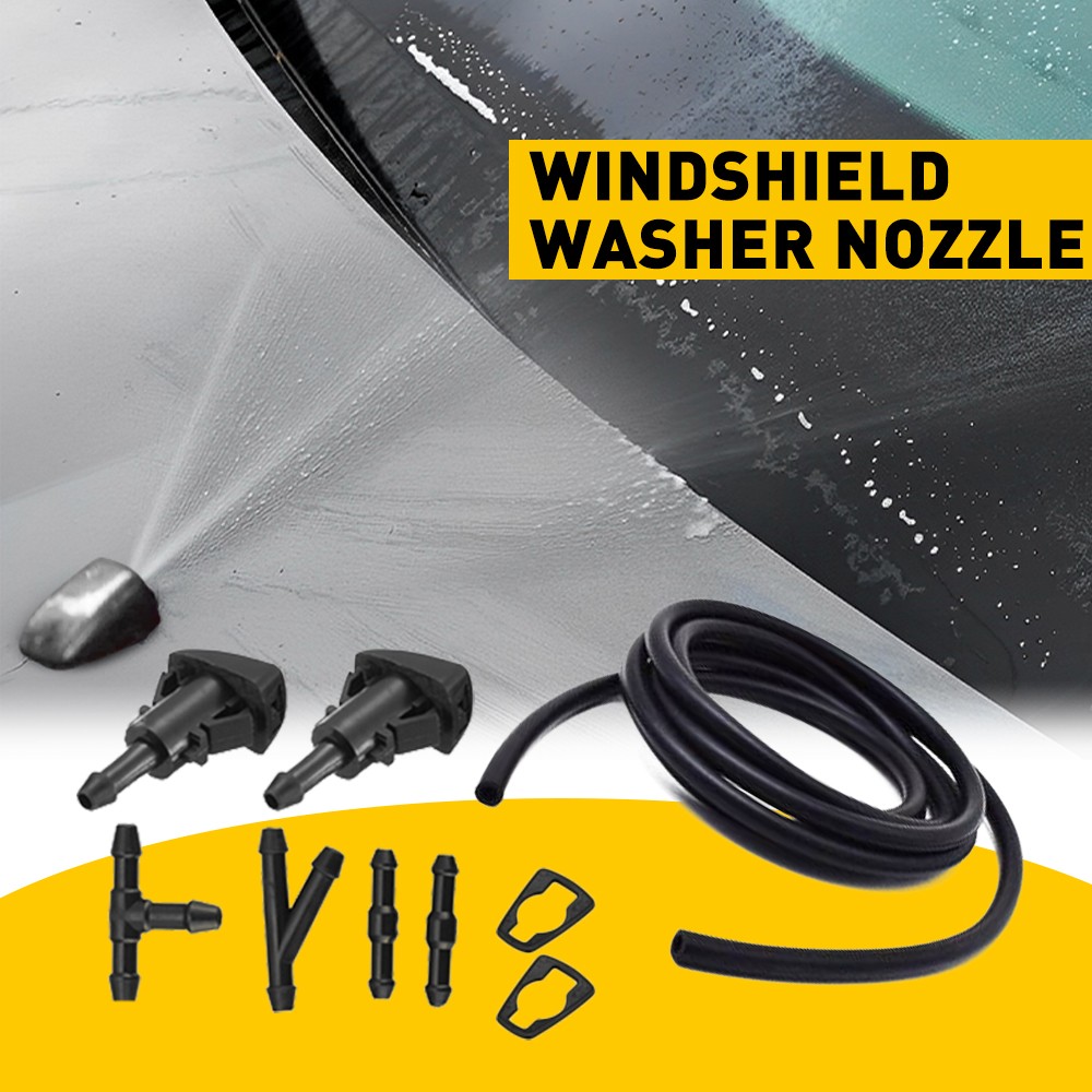 2PCS Universal Car Windshield Spray Jet Squirter Window Washer Sprayer Nozzle