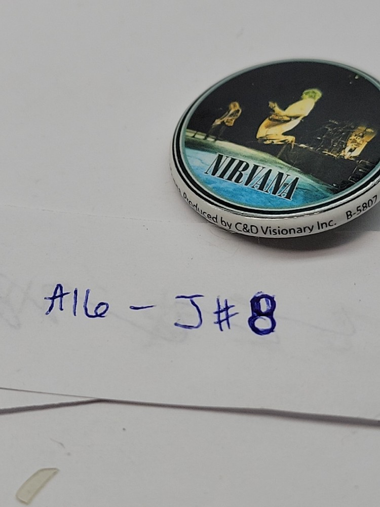 Vintage Nirvana Live Button Pin