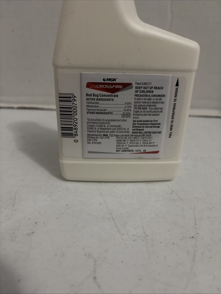 Crossfire Concentrate 13 oz Insecticide - Powerful Bedbug Elimination.FREE SHIP