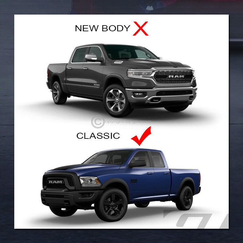 For 2009-2018 Dodge Ram Crew Cab Modular Drop Step Nerf Bars Board - Matte Black