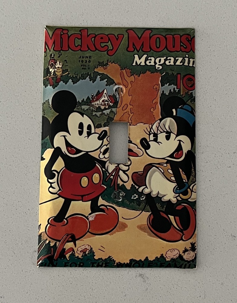 Let There be Light - Decorative Switchplate, Mickey Mouse (Magazine)