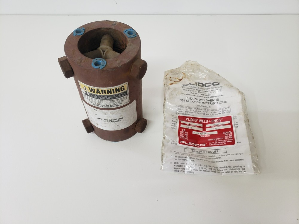 Plidco Weld + Ends 2" 2000PSI Viton Pipe Clamp