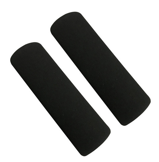 Motorcycle Foam Anti Vibration Comfort Handlebar Grip Covers Protector Black 2Pc