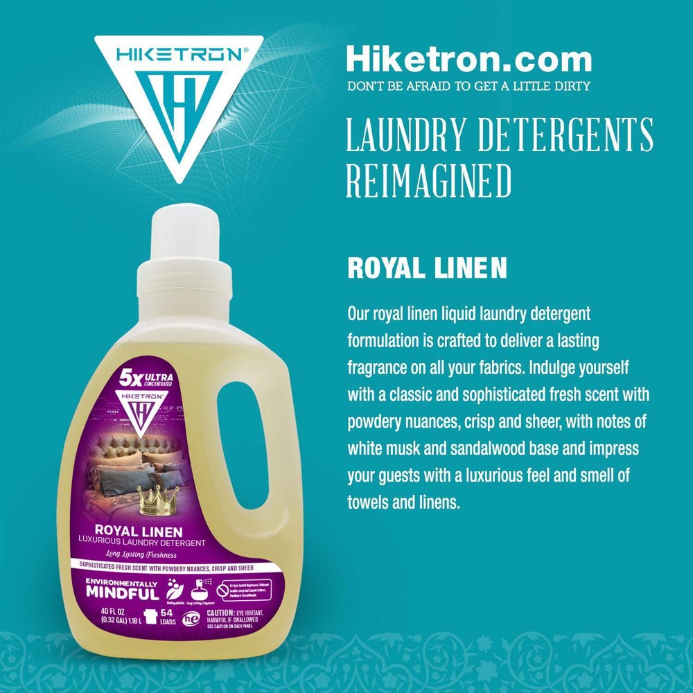 Hiketron Royal Linen Long Lasting Scented Liquid Laundry Detergent