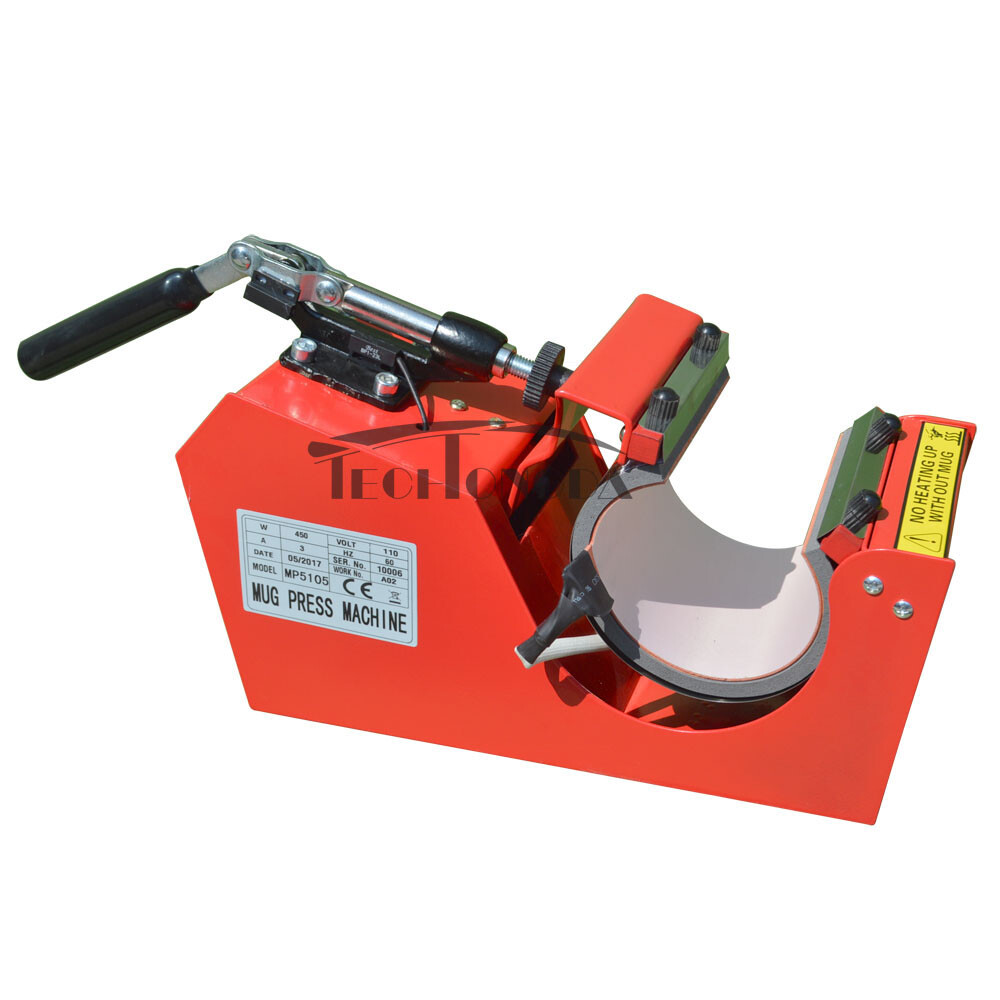 Techtongda New Red 110V LCD Touchable Screen Mug Press Transfer Machine 11 15OZ