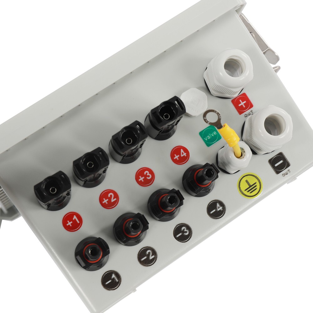 4 String Solar PV Combiner Box 63A Circuit Breaker for Solar Panel Waterproof US