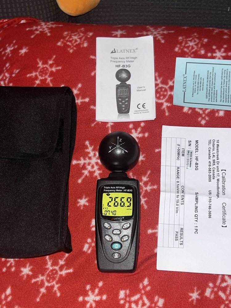 EMF Meter HF-B3G Triple Axis HF RF Analyzer
