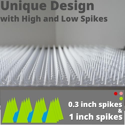 12 Pack Adjustable Cat Scat Mat with Spikes, Humane Pet Deterrent for Indoor