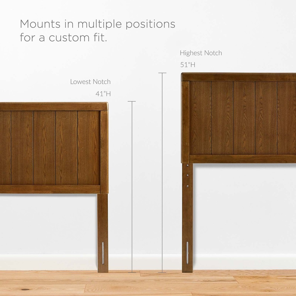 Modway Robbie Wood Full Headboard in Walnut