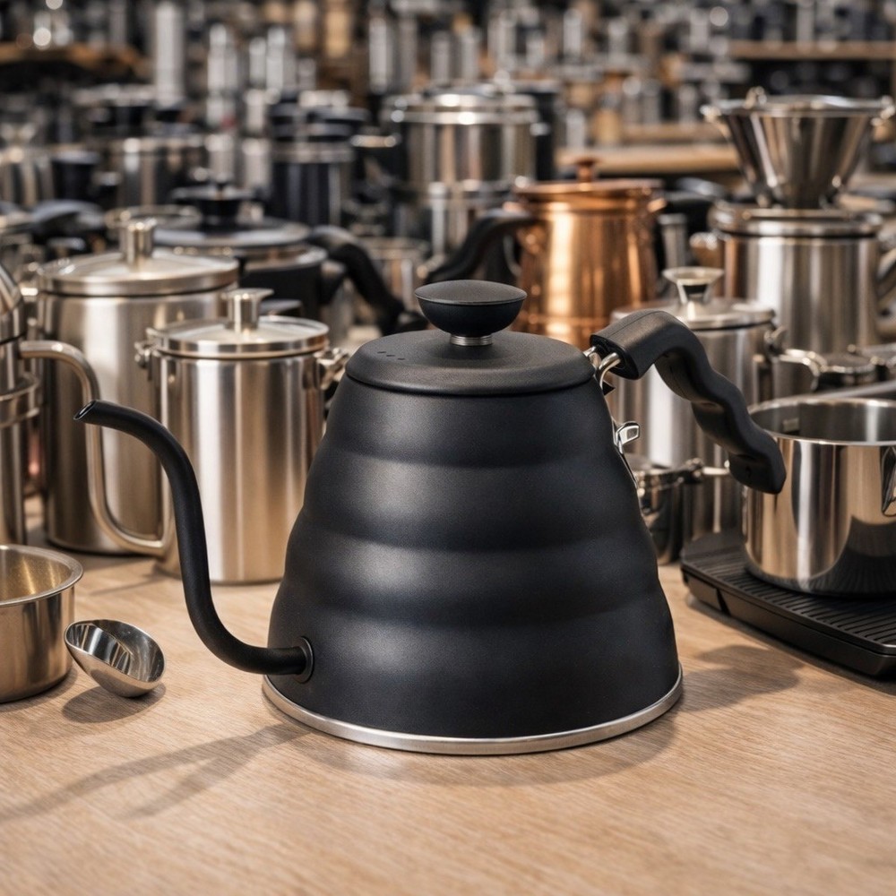 V60 "Buono" Gooseneck Drip Kettle, 1200ml, Matte Black