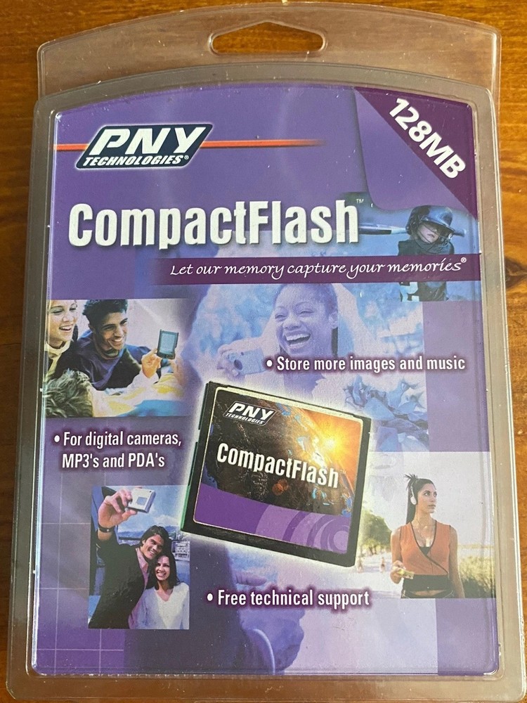 PNY Technologies 128MB  Compact Flash Memory Card For Camera NEW IN BOX