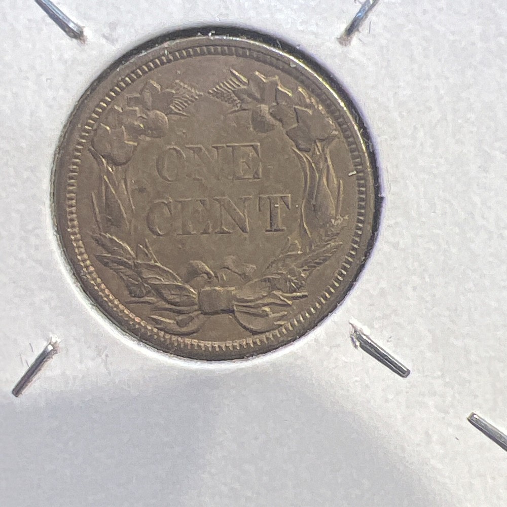 1858 Flying Eagle Cent - Small Letters RPD REPUNCHED DATE