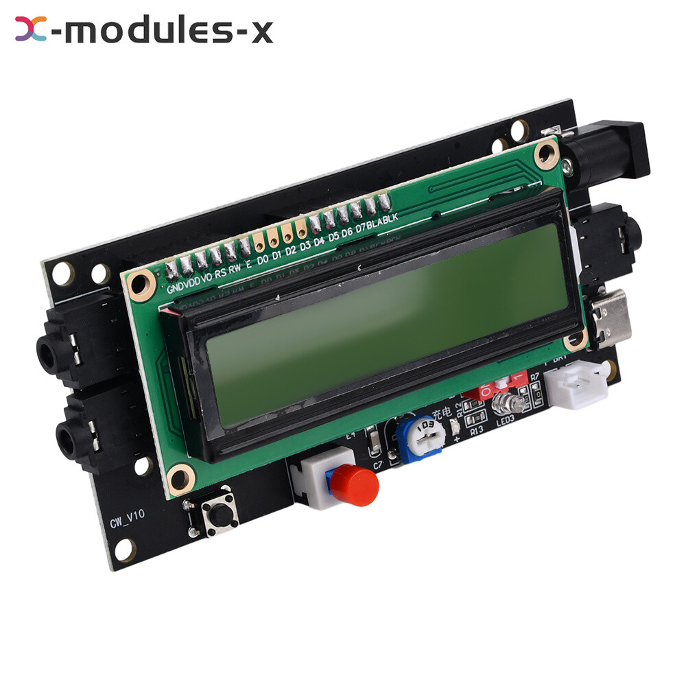 TYPE-C LCD Ham Radio Essential CW Decoder Morse Code Reader Translator Accessory