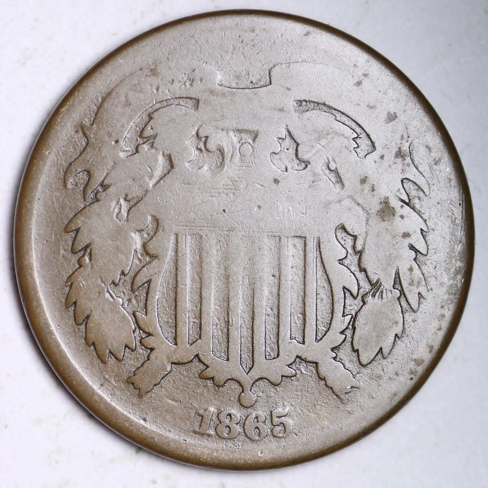 1865 Two Cent Piece CHOICE GOOD FREE SHIPPING E159 GCN