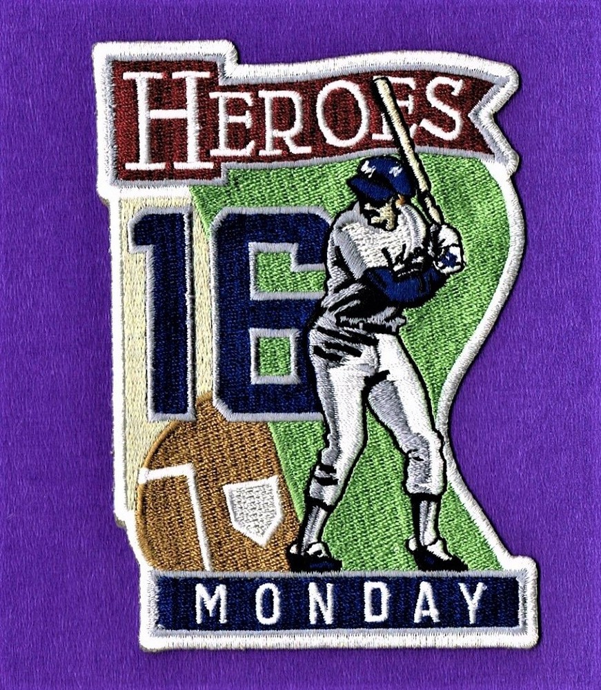 RICK MONDAY HEROES LA DODGERS AUTHENTIC MLB PATCH
