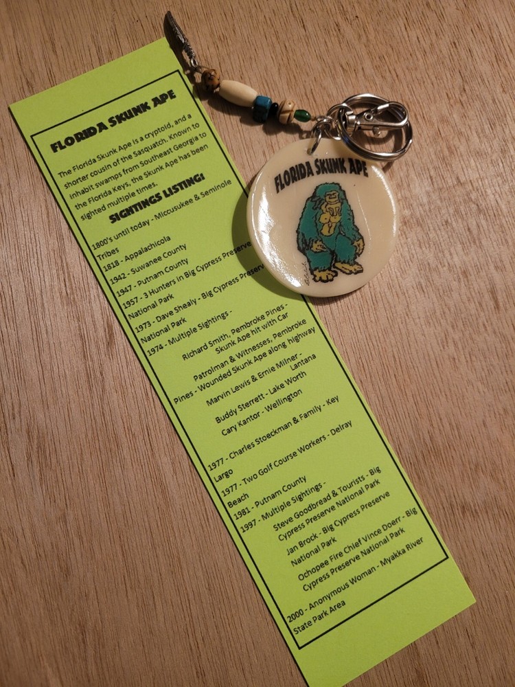 Florida Skunk Ape Glow Keychain