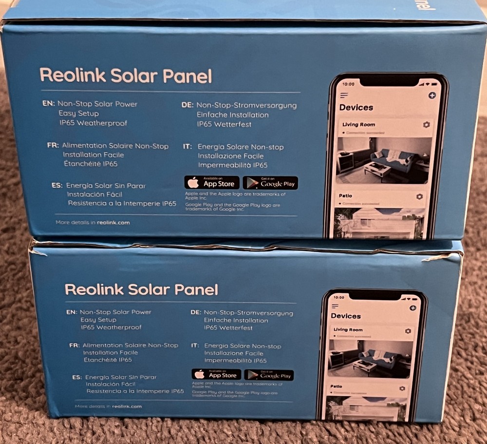 Reolink Solar Panel Only - 3.2W New/Never Used (Black)