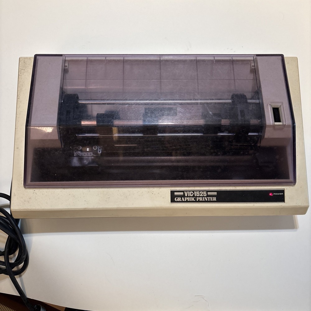 VTG Commodore VIC-1525 Graphic Printer Powers On PREOWNED NO BOX
