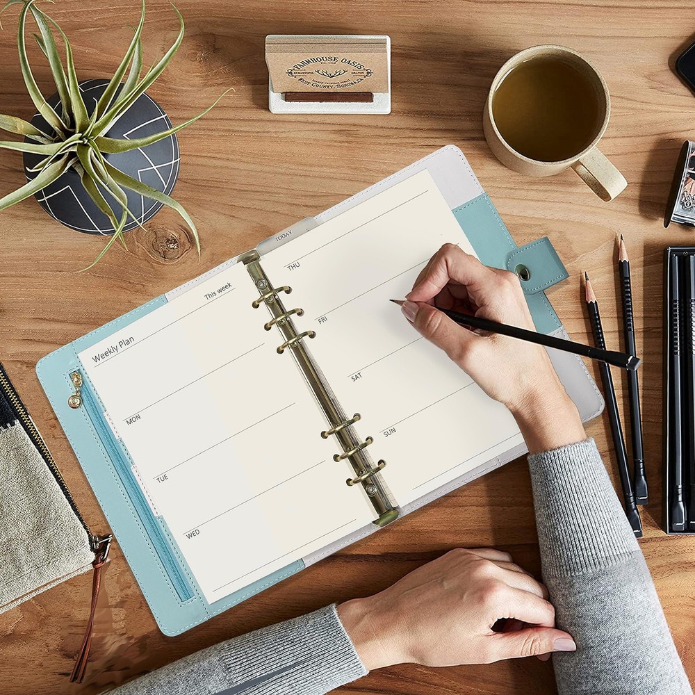 A5 Weekly Planner Refills Inserts 6-Ring A5, Plan