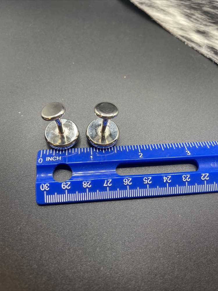 Stunning Silvertone Vintage Cuff Links #Q46