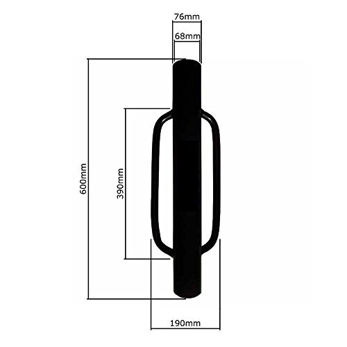 MTB SUPPLY - MTB Fence Post Driver with Handle, 12LB Black. Assorted Sizes