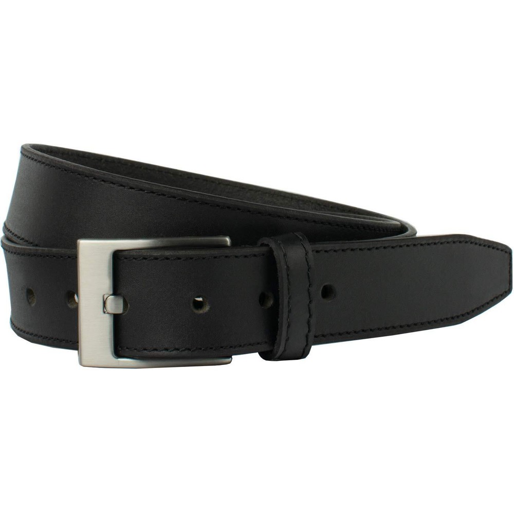 Square Wide Pin Black Belt - 42"