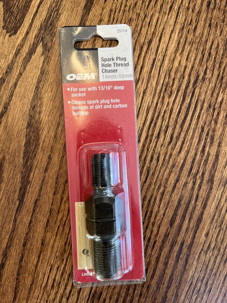 OEM Tools Spark Plug Hole Thread Chaser, 14mm and 18mm, New