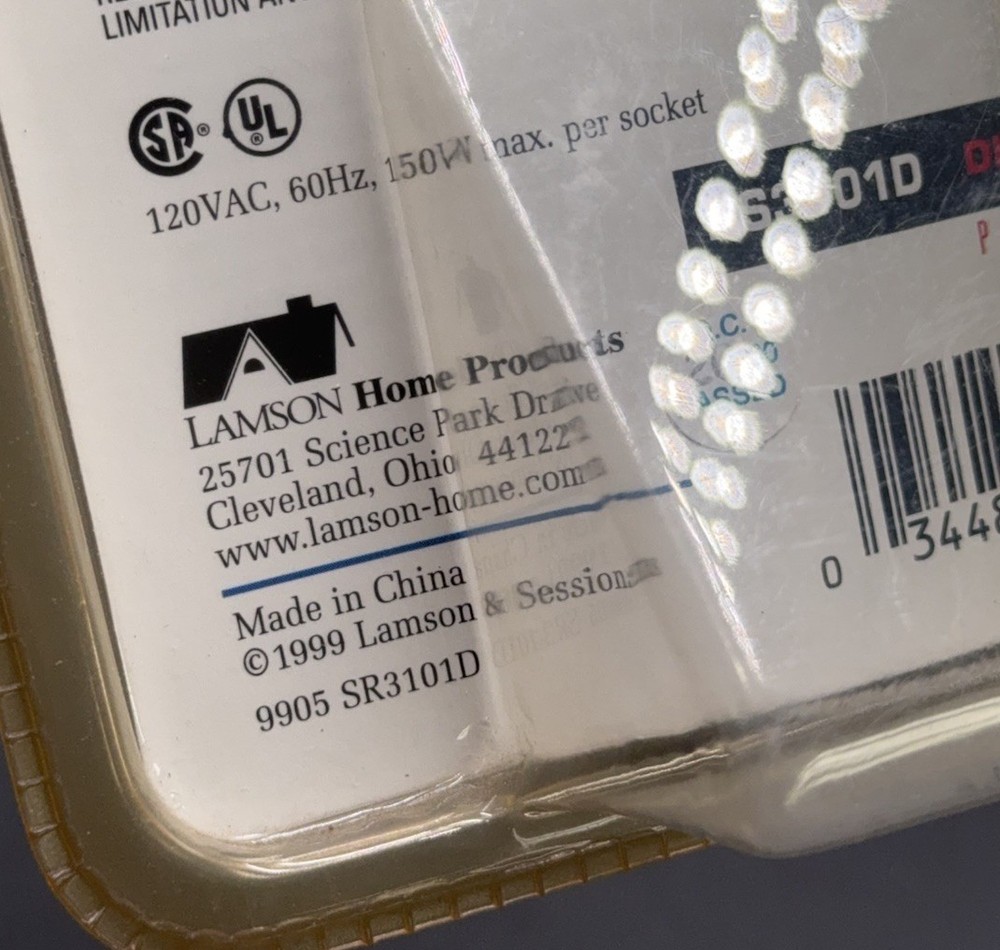 DIMANGO Add-On Light Socket Adapter HS3101D Motion-Activated Security New Sealed