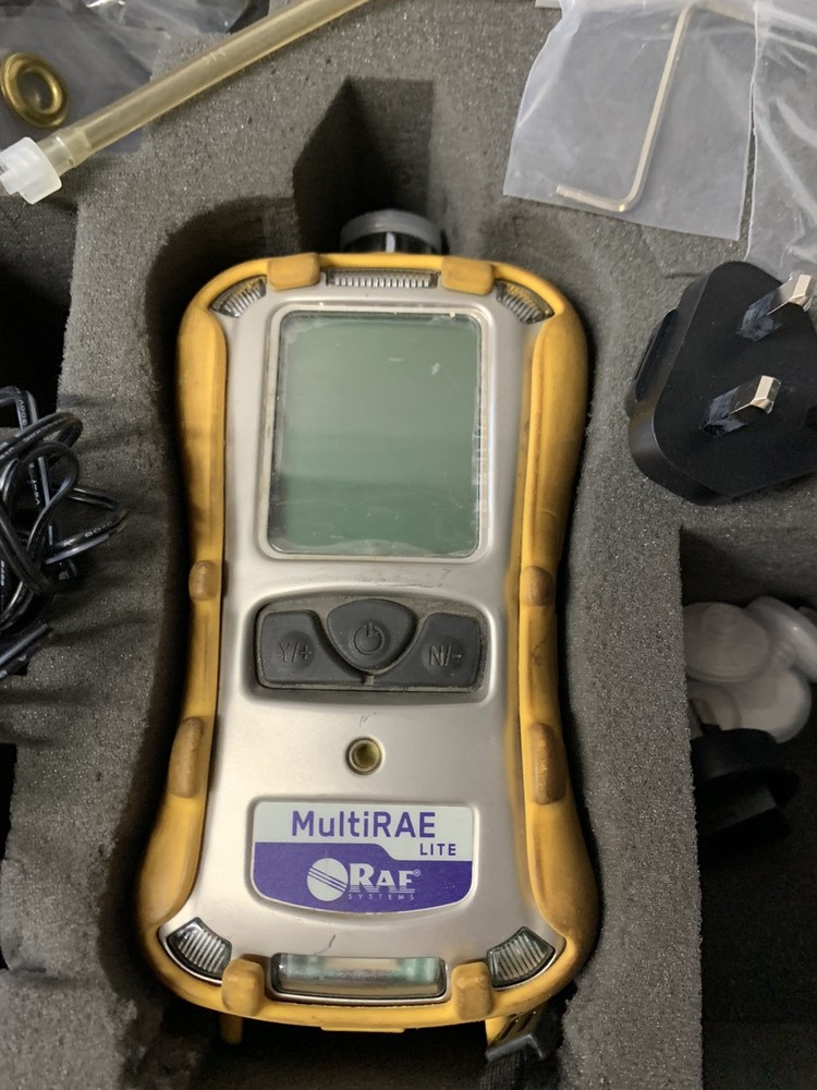 Rae MultiRae Lite PGM6208 Multi Gas Tester Bundle Case Accessories-TESTED-READ!!