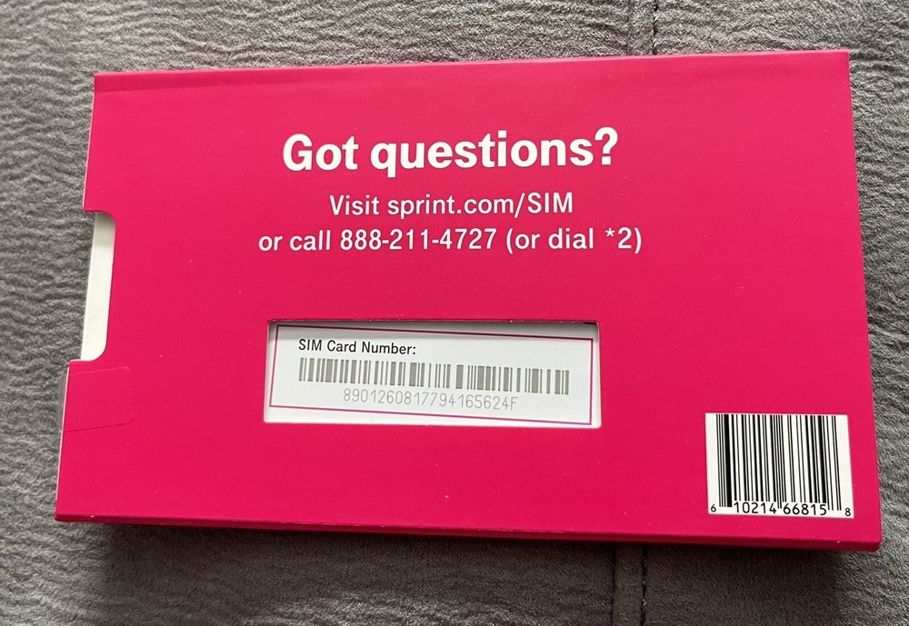 Sprint / T-Mobile SIM Kit - Experience Our Bigger And Better Network/NEW/SEALED