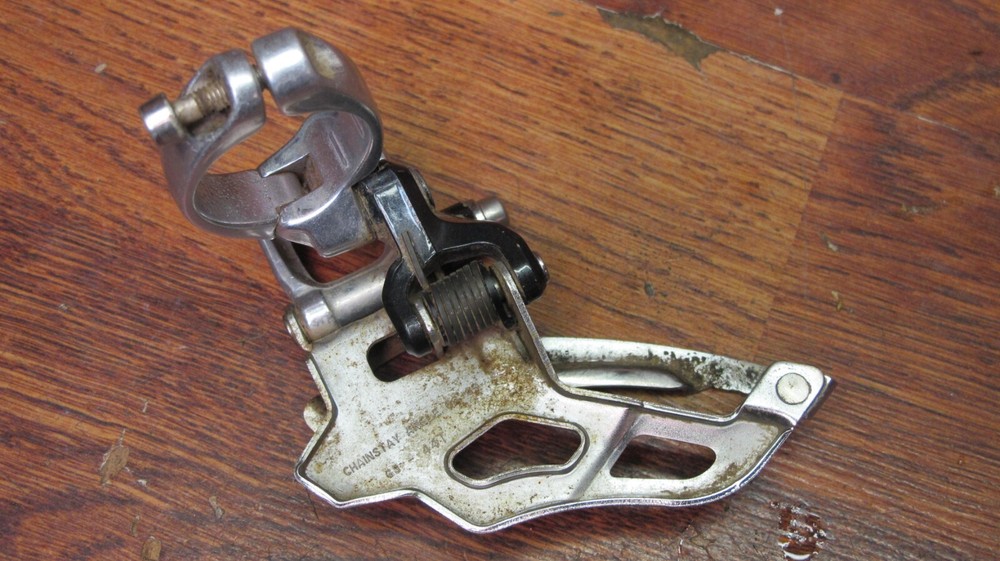 VINTAGE SRAM X-9 34.9 CLAMP-ON TOP PULL TRIPLE FRONT DERAILLEUR