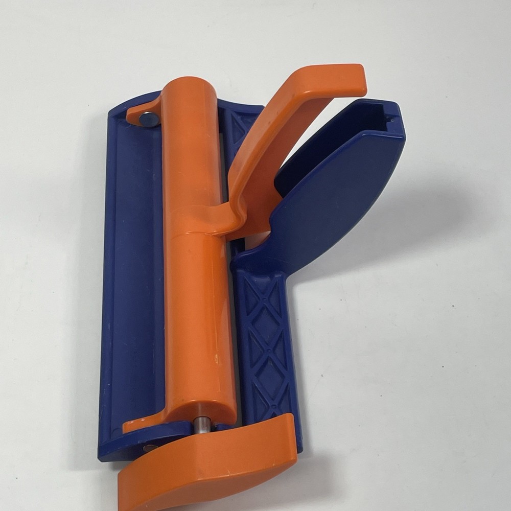 Fiskars Ripple Paper Crimper Craft Tool Blue Orange Handheld Scrapbooking