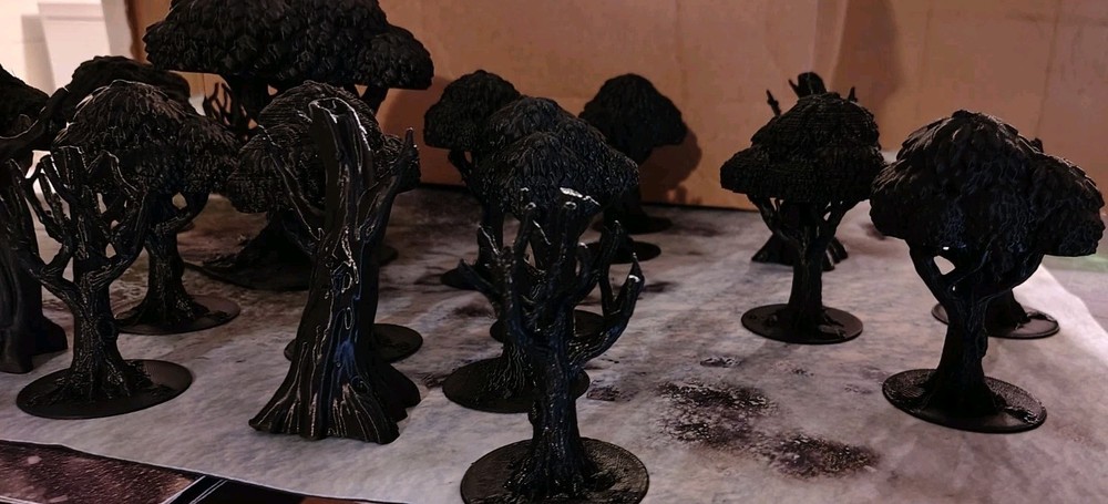 Tabletop War Game Terrain Tree Forest Pieces Bulk Lot Scenery over 20 pieces