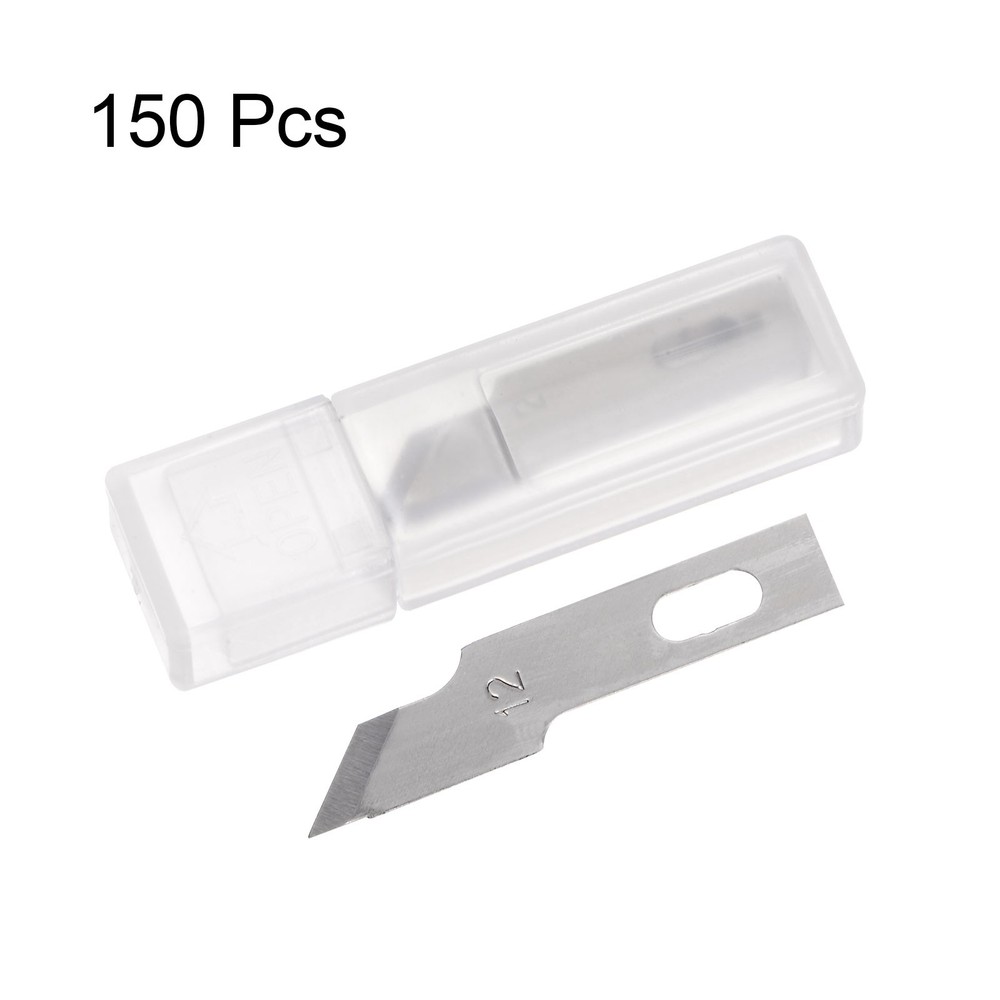 150pcs Exacto Knife Blades #12 Hobby Knife Replacement Blades Refills