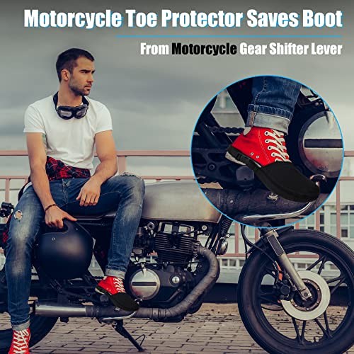 2 Pack Motorcycle Shoe Protector - Shifter Cover & Boot Protector for Men &
