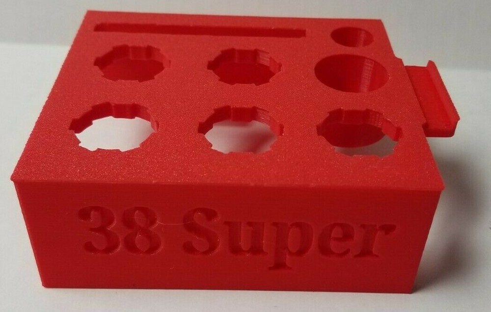 38 Super reloading die storage for the Hornady Lock-N-Load press
