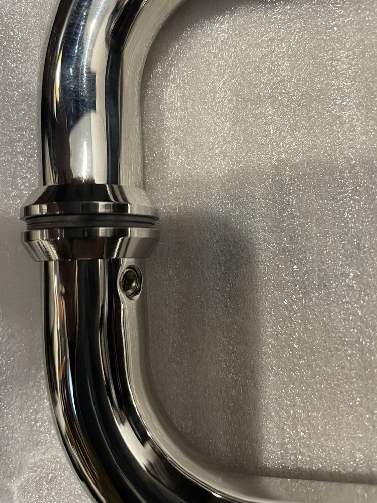 Polished Chrome 6" BM Series Tubular Back-to-Back Shower Pull Handle