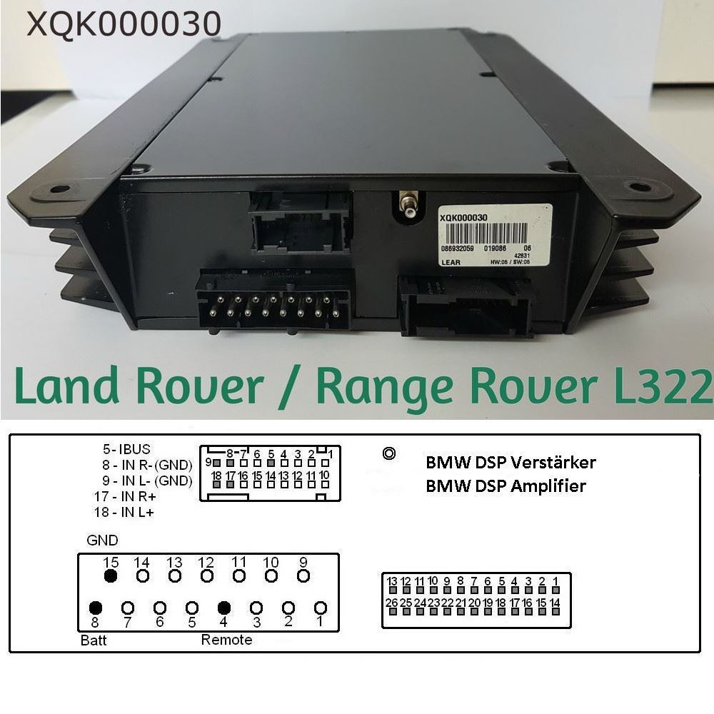 Retention Amp For Range Rover L322 Dsp BMW 5 Series E39 Interface Control Module