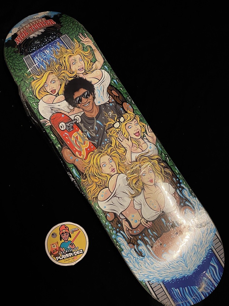 RARE SIGNED Nick Tucker Debut Pro Primitive Skateboard Deck Splash Mtn AUTOGRAPH