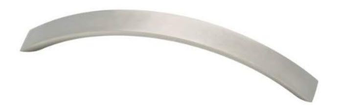 5" Modern Collection Flat Bow Pull Satin Nickel