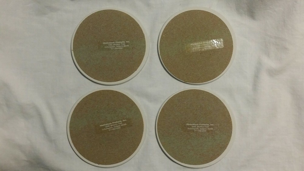 4 Kansas State University KSU Absorbant Sandstone Coasters