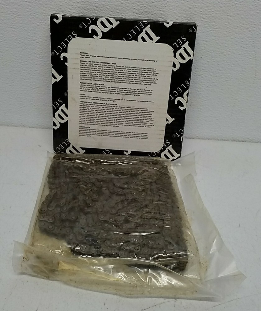 idc select chain no 35-1R solid bushing solid roller 10 feet 2.23 lbs NOS