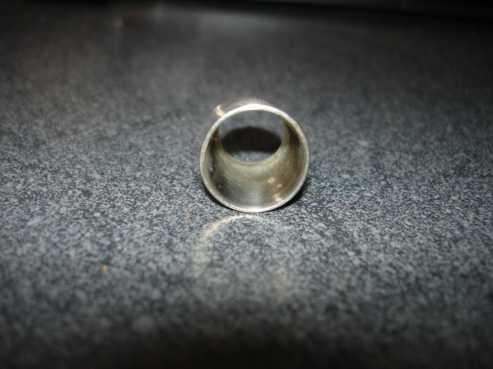 Vintage topless sterling silver thimble size 8