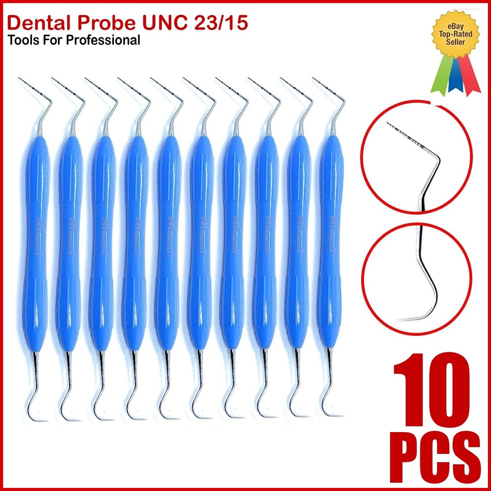 Dental Perio Probe UNC 23/15 Explorer Silicone Handle Double Ended Instruments
