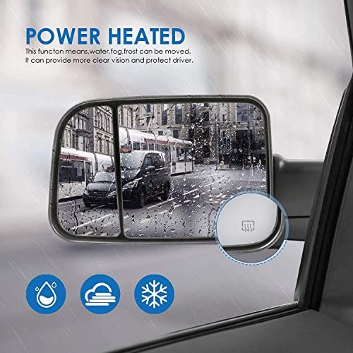 Left Driver Side Power Heated Mirror Compatible with 2009-2018 Ram Left Side