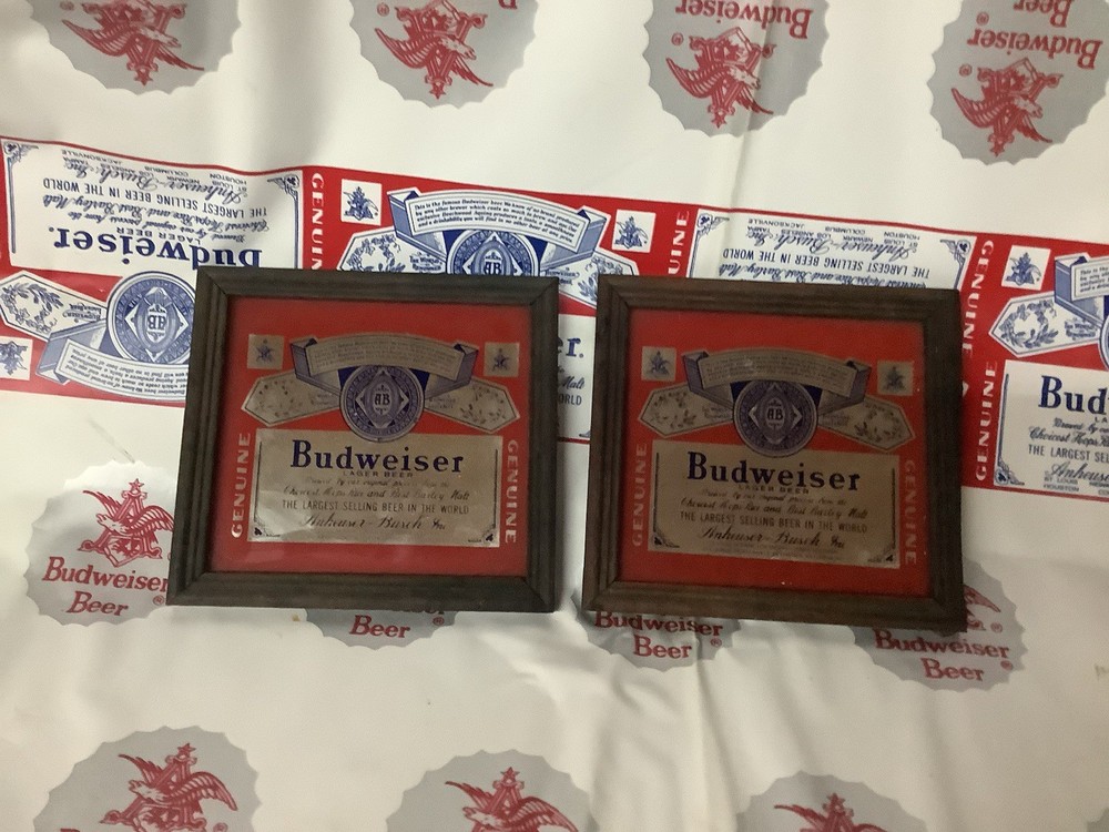 Budweiser Mini Mirror Set 1980’s
