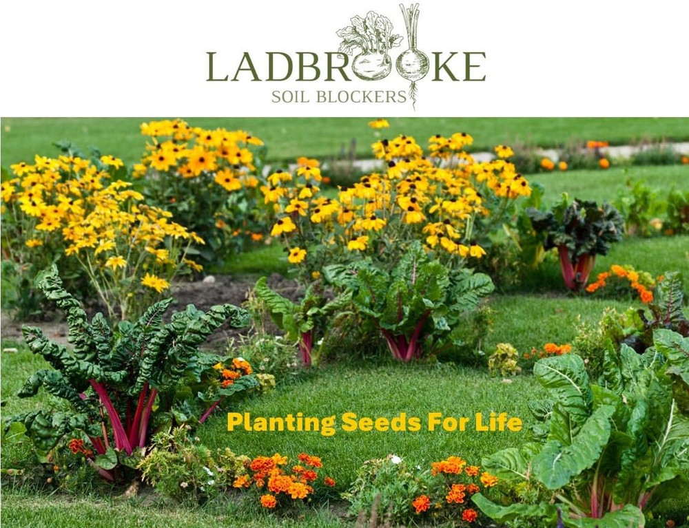 Ladbrooke Authentic Soil Block Maker 5-Pc. Essentials Nesting System Includes Mi