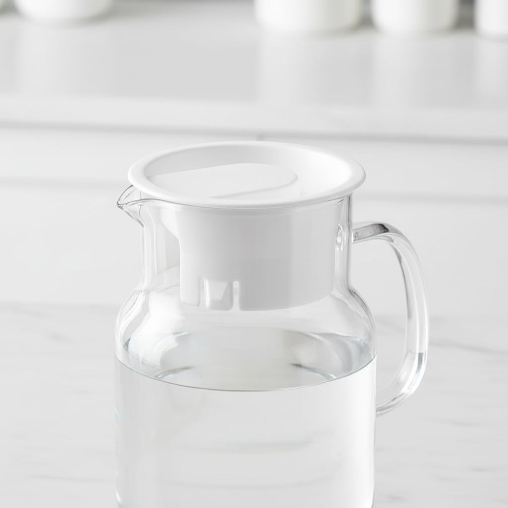 Universal Fit Splash Resistant Lids - 2 Durable Plastic Covers for Pitchers