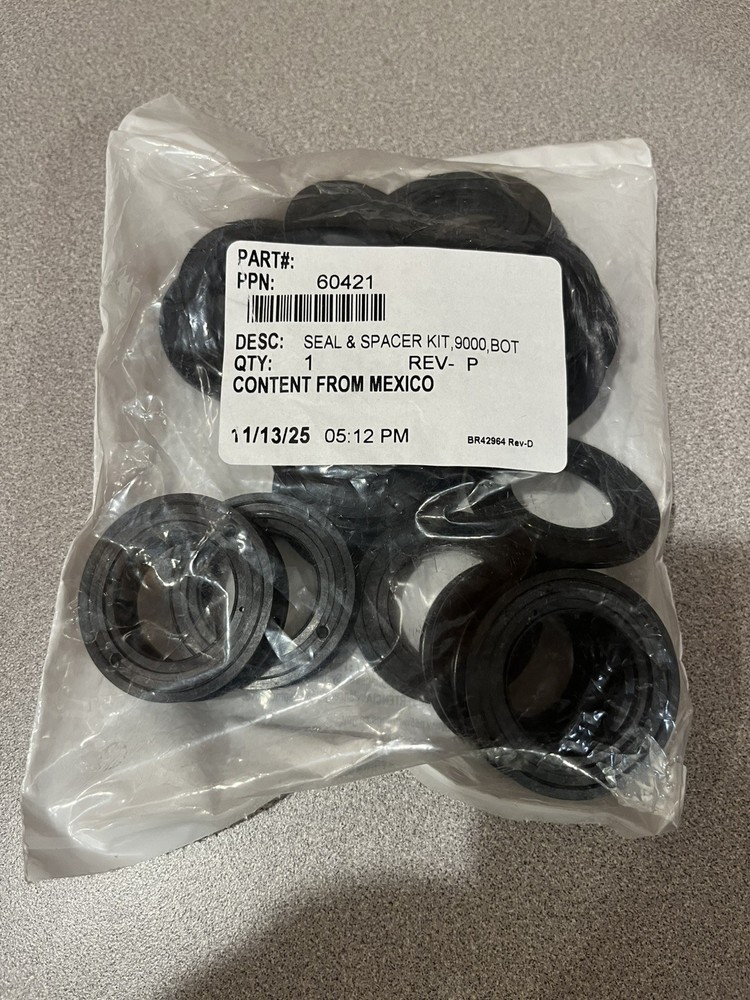 Fleck 9000/9100 Replacement Lower Seals and Spacers.  Genuine Parts