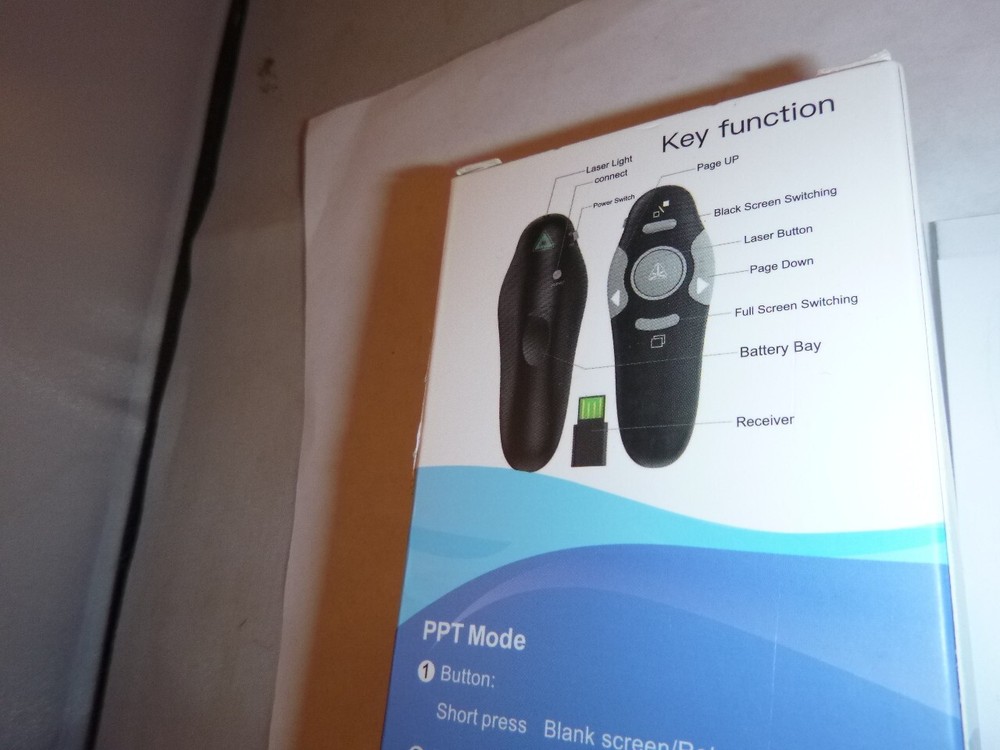 New wireless presenter laser pointer